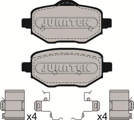 Juratek JCP4119 - Kit pastiglie freno, Freno a disco autozon.pro