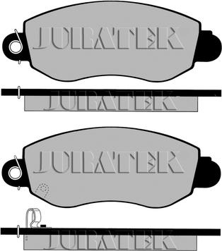 Juratek JCP5167 - Kit pastiglie freno, Freno a disco autozon.pro