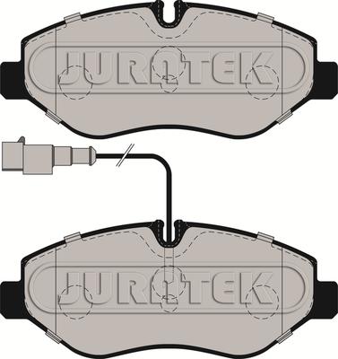 Juratek JCP019 - Kit pastiglie freno, Freno a disco autozon.pro