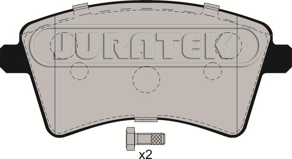 Juratek JCP038 - Kit pastiglie freno, Freno a disco autozon.pro