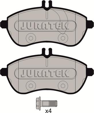 Juratek JCP1978 - Kit pastiglie freno, Freno a disco autozon.pro