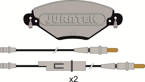 Juratek JCP1411 - Kit pastiglie freno, Freno a disco autozon.pro