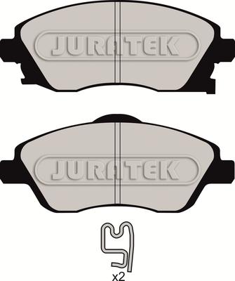 Juratek JCP1424 - Kit pastiglie freno, Freno a disco autozon.pro