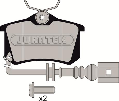 Juratek JCP1645 - Kit pastiglie freno, Freno a disco autozon.pro