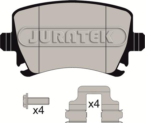 Juratek JCP1636 - Kit pastiglie freno, Freno a disco autozon.pro