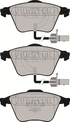 Juratek JCP1629 - Kit pastiglie freno, Freno a disco autozon.pro