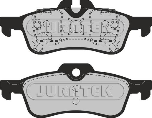 Juratek JCP1676 - Kit pastiglie freno, Freno a disco autozon.pro