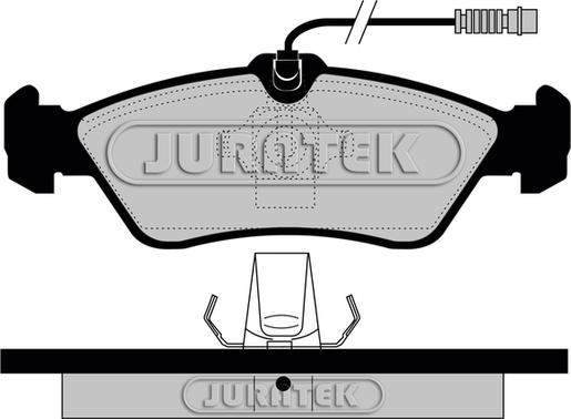 Juratek JCP1045 - Kit pastiglie freno, Freno a disco autozon.pro