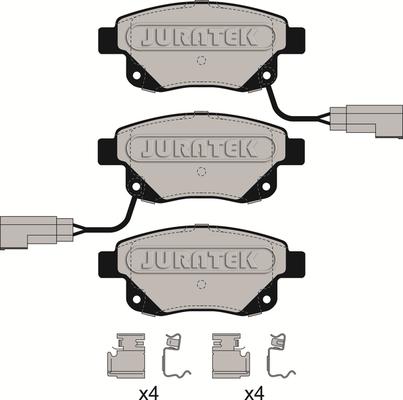 Juratek JCP113 - Kit pastiglie freno, Freno a disco autozon.pro