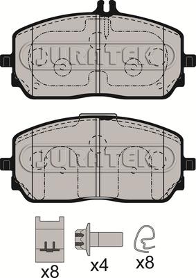 Juratek JCP8590 - Kit pastiglie freno, Freno a disco autozon.pro