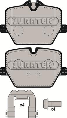 Juratek JCP8577 - Kit pastiglie freno, Freno a disco autozon.pro