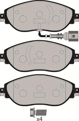 Juratek JCP8099 - Kit pastiglie freno, Freno a disco autozon.pro