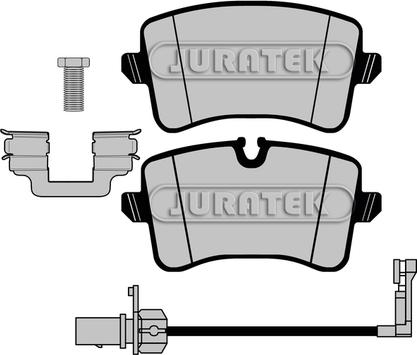 Juratek JCP8003 - Kit pastiglie freno, Freno a disco autozon.pro