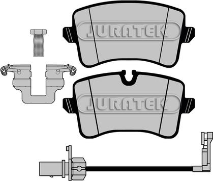 Juratek JCP8002 - Kit pastiglie freno, Freno a disco autozon.pro