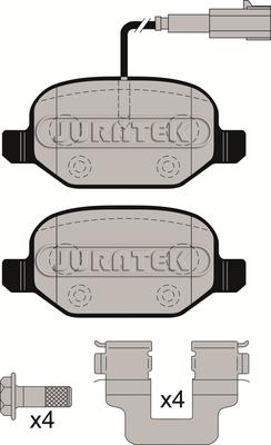 Juratek JCP8019 - Kit pastiglie freno, Freno a disco autozon.pro