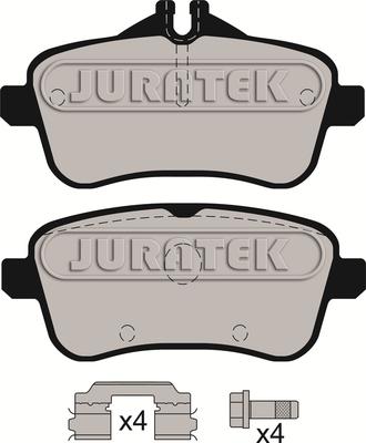 Juratek JCP8198 - Kit pastiglie freno, Freno a disco autozon.pro