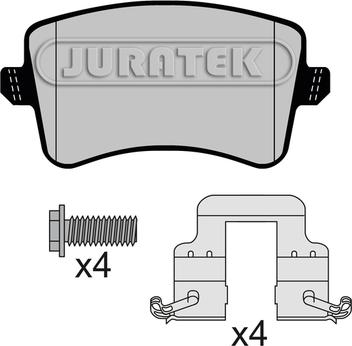 Juratek JCP8149 - Kit pastiglie freno, Freno a disco autozon.pro