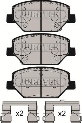 Juratek JCP8159 - Kit pastiglie freno, Freno a disco autozon.pro