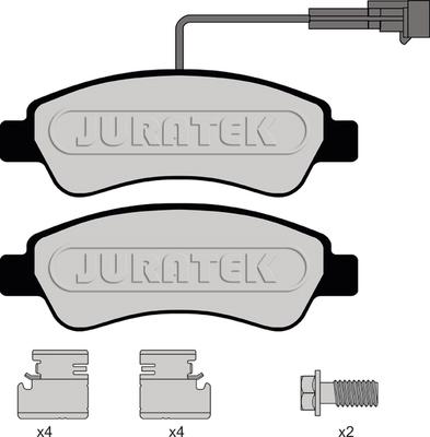 Juratek JCP8150 - Kit pastiglie freno, Freno a disco autozon.pro