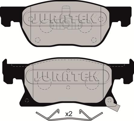 Juratek JCP8180 - Kit pastiglie freno, Freno a disco autozon.pro