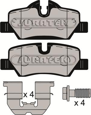 Juratek JCP8137 - Kit pastiglie freno, Freno a disco autozon.pro