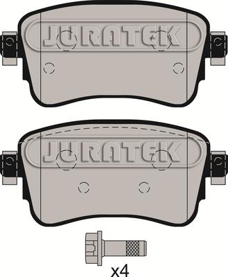 Juratek JCP8175 - Kit pastiglie freno, Freno a disco autozon.pro