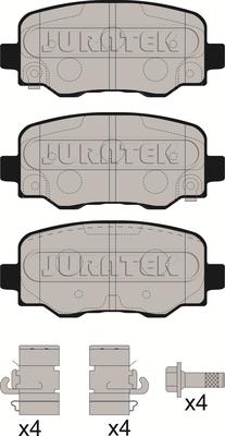 Juratek JCP8255 - Kit pastiglie freno, Freno a disco autozon.pro