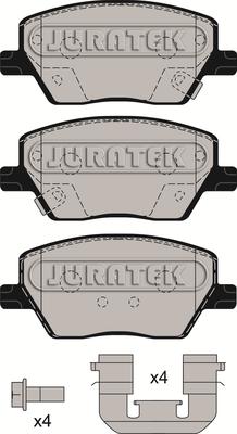 Juratek JCP8257 - Kit pastiglie freno, Freno a disco autozon.pro