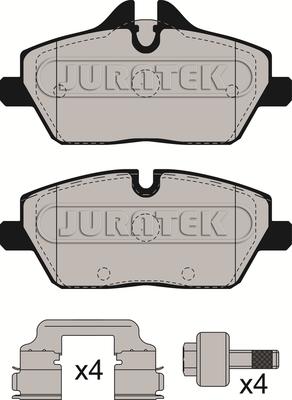 Juratek JCP8261 - Kit pastiglie freno, Freno a disco autozon.pro