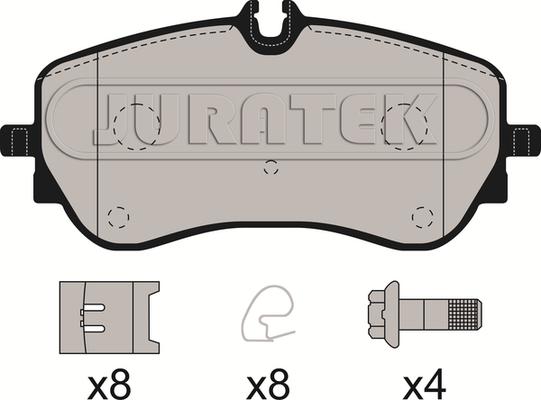 Juratek JCP8206 - Kit pastiglie freno, Freno a disco autozon.pro