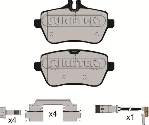 Juratek JCP8234 - Kit pastiglie freno, Freno a disco autozon.pro