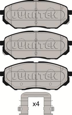 Juratek JCP8277 - Kit pastiglie freno, Freno a disco autozon.pro