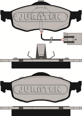 Juratek JCP766 - Kit pastiglie freno, Freno a disco autozon.pro