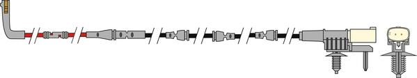 Juratek JCW316 - Contatto segnalazione, Usura past. freno / mat. d'attrito autozon.pro