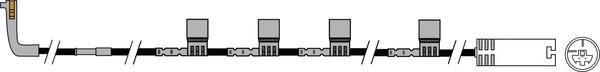 Juratek JCW235 - Contatto segnalazione, Usura past. freno / mat. d'attrito autozon.pro