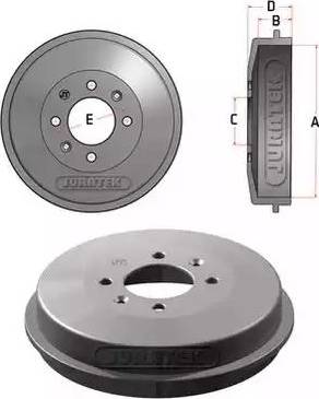 Juratek JDR003 - Tamburo freno autozon.pro