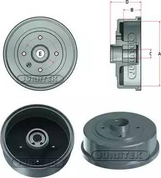 Juratek JDR080B - Tamburo freno autozon.pro