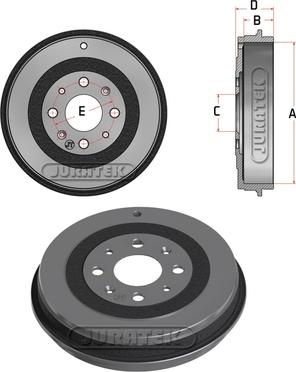 Juratek JDR027 - Tamburo freno autozon.pro