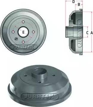 Juratek JDR079 - Tamburo freno autozon.pro