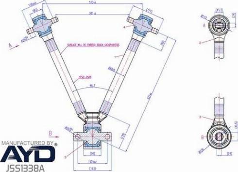 Juratek JSS1338A - Braccio oscillante, Sospensione ruota autozon.pro