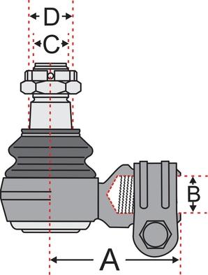 Juratek JSS2413A - Testa barra d'accoppiamento autozon.pro