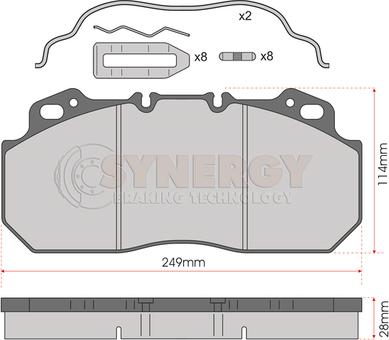 Juratek SYN3047K - Kit pastiglie freno, Freno a disco autozon.pro