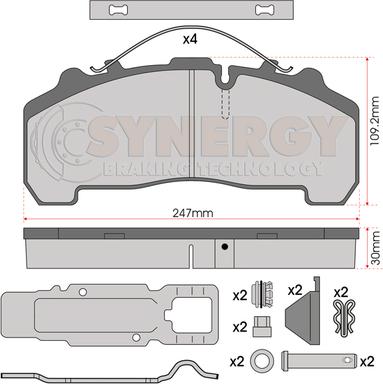 Juratek SYN3000K - Kit pastiglie freno, Freno a disco autozon.pro