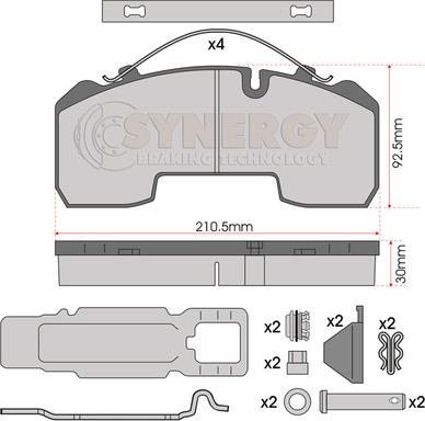 Juratek SYN3001K - Kit pastiglie freno, Freno a disco autozon.pro