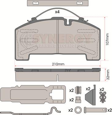 Juratek SYN3002K - Kit pastiglie freno, Freno a disco autozon.pro