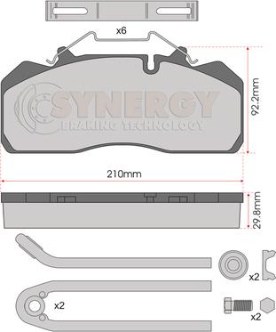 Juratek SYN3389K - Kit pastiglie freno, Freno a disco autozon.pro