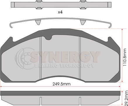 Juratek SYN3388 - Kit pastiglie freno, Freno a disco autozon.pro