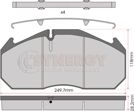 Juratek SYN3760 - Kit pastiglie freno, Freno a disco autozon.pro