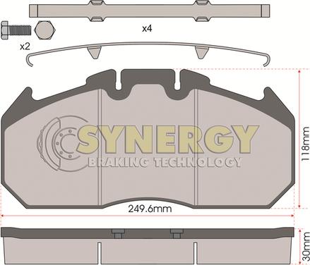 Juratek SYN2404 - Kit pastiglie freno, Freno a disco autozon.pro