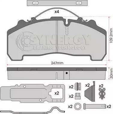 Juratek SYN2000K - Kit pastiglie freno, Freno a disco autozon.pro